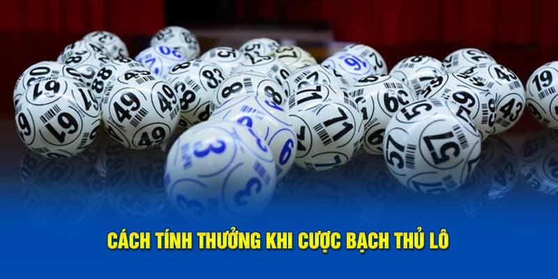 Cách tính thưởng khi cược bạch thủ lô